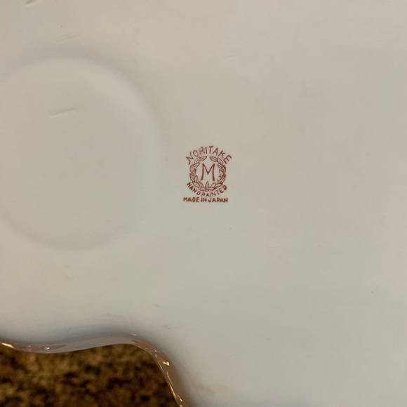 Noritake Vintage Handpainted Lusterware Snack Plates - Picture 6 of 7